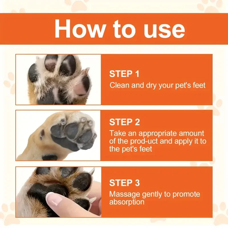 Pet Paw Cream - Honey and Anti-Badic Acid Formula - Soothes Cracked Paws, Coconut Oil Pet Paw Cream, Keeps Soft and Water for Foot Pads, 45g image 6