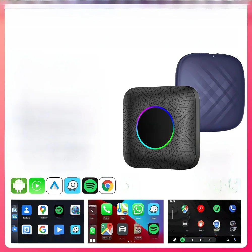 2025 CarlinKit CarPlay AI Box Android 13 SM6225 6125 8-Core Android Auto Draadloze CarPlay-adapter WiFi 4GLTE Connect GPS 64G 128G FOTA-upgrade voor bekabelde CarPlay-auto's - afbeelding 2