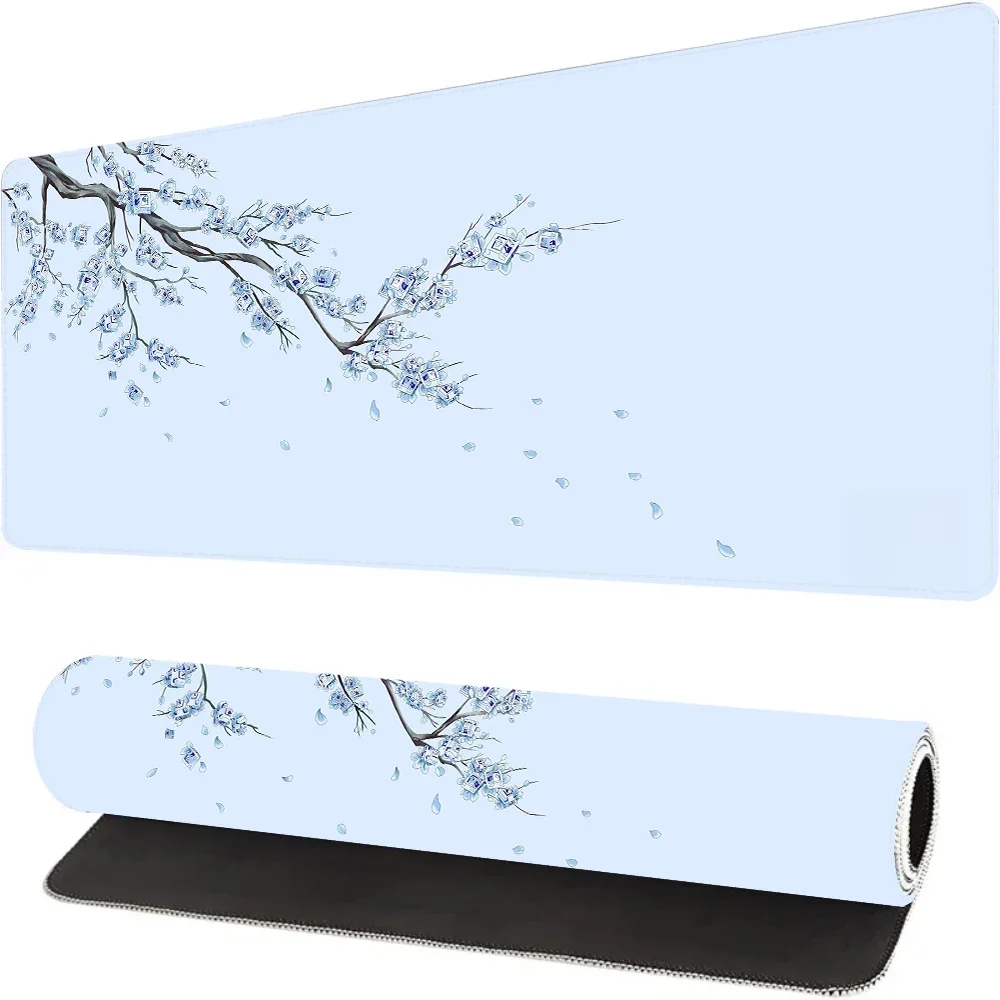 Japan Blue Sakura Gaming Mauspad XL Lila Laptops Schreibtischunterlage Kirschblüte Mousepad