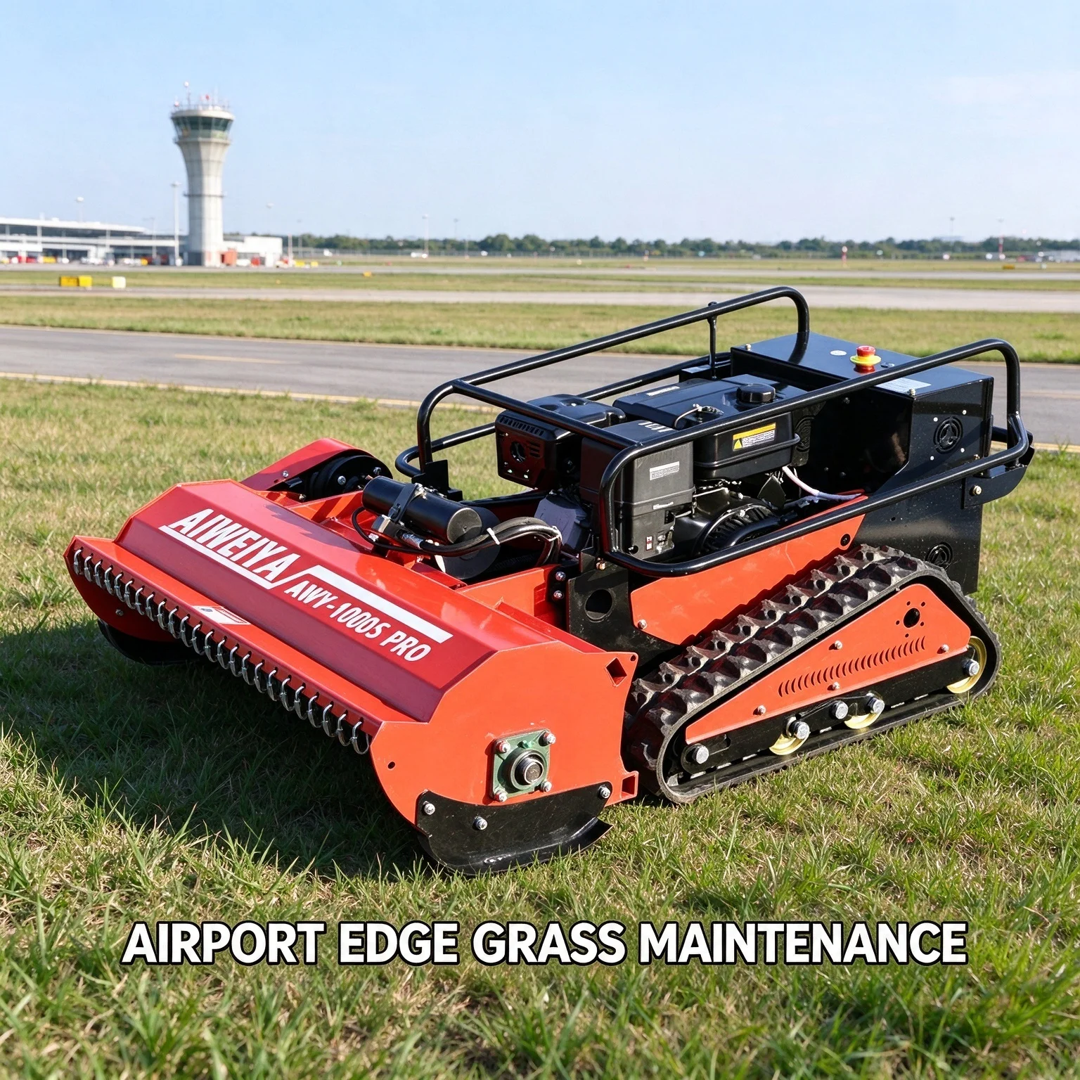Customized Remote Control Flail Mower for Tall Grass Cutting on Farms Orchards and Industrial Sites