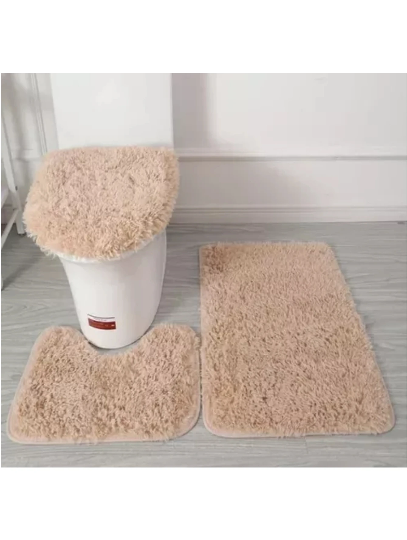 3 pieces Happy Bathroom Carpet Set