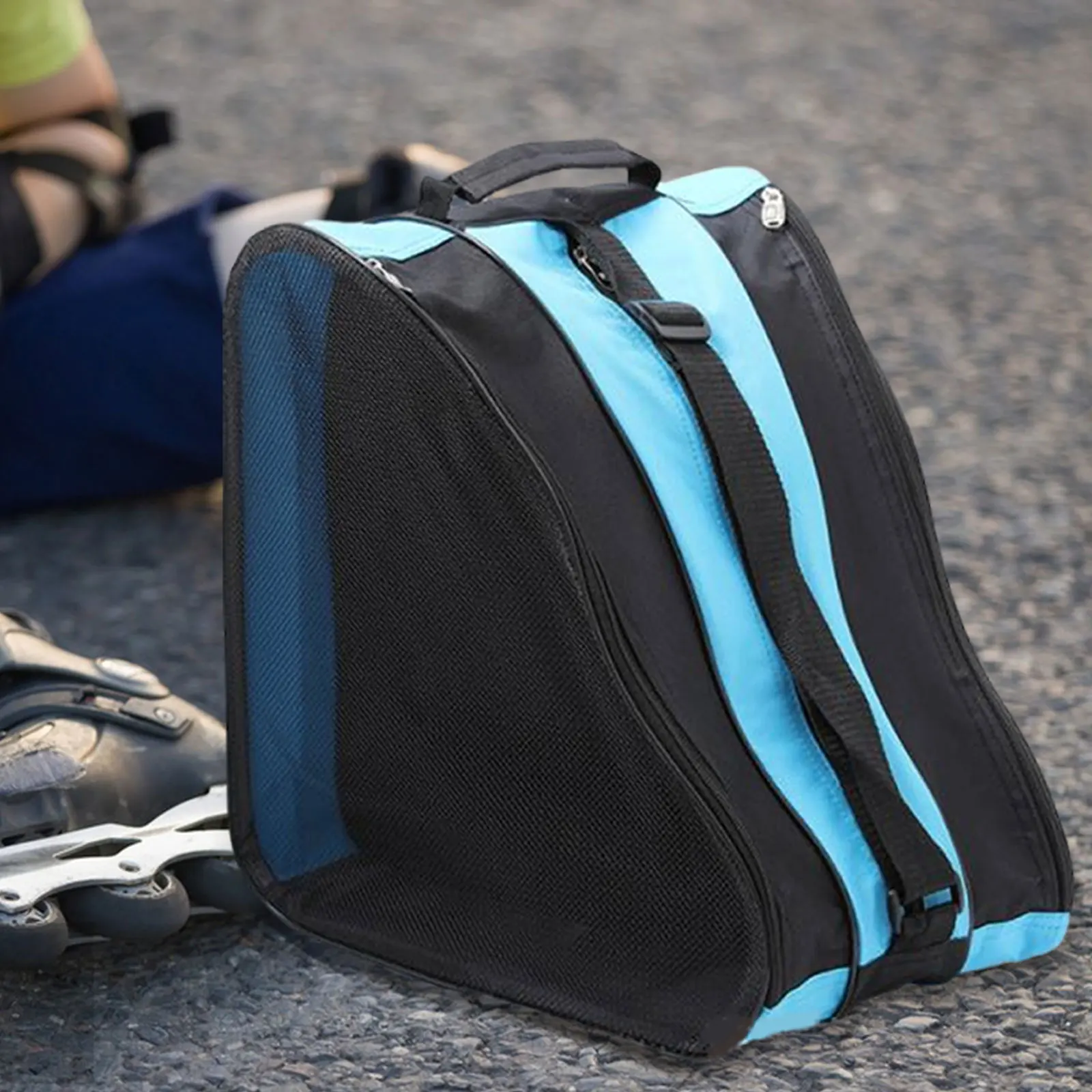 Borse per pattini a rotelle Borsa per pattinaggio su ghiaccio Borsa per scarpe da pattinaggio Borsa per pattini di figura invernale, Borsa per trasporto portatile per pattini a rotelle