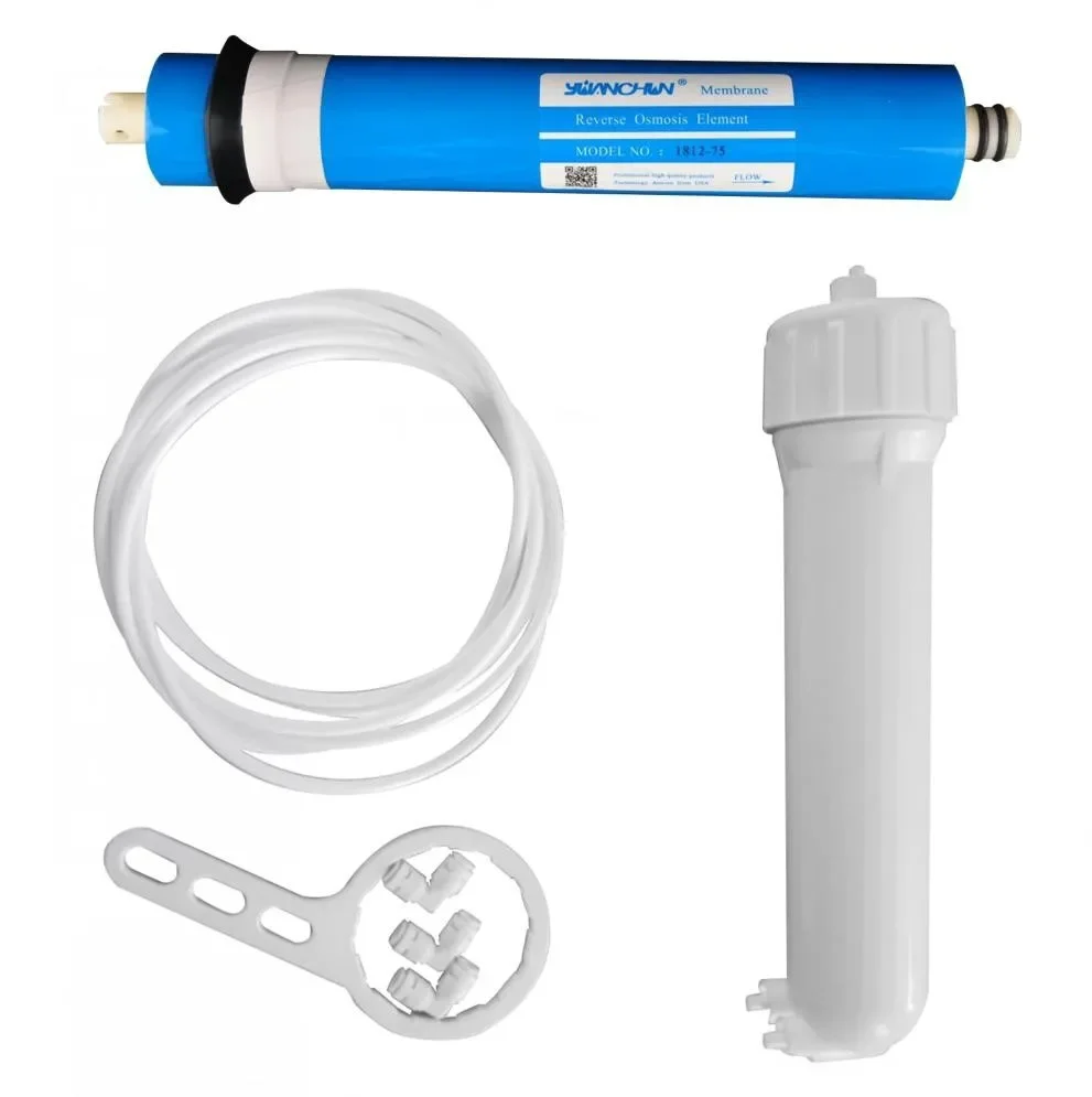 Reverse Osmosis Equipment Water Filter System Parts For 75Gpd RO Membrane + 1812 RO Membrane Housing