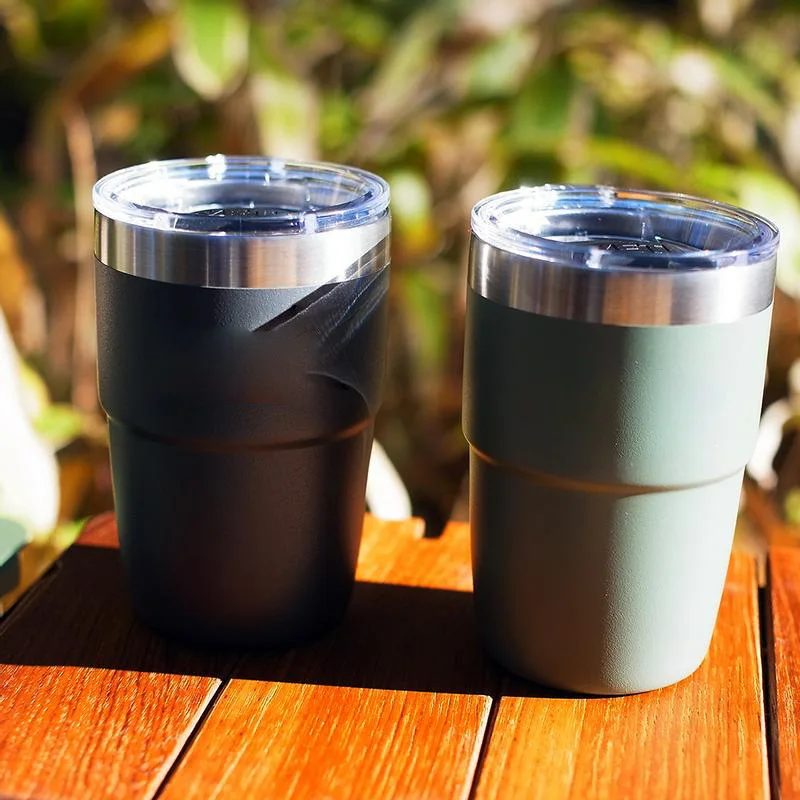 Thermos in acciaio inossidabile da 8 once Tazza di ghiaccio portatile multicolore Mini tazza da caffè isolata a doppio strato con bottiglia d\'acqua