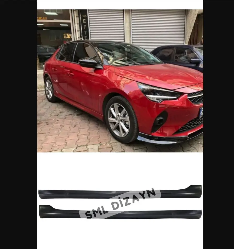 For Opel Corsa F Side Sills 2019 To 2025 Plastic Side Skirts - Body Kit Modify Radio Power Racer Sporty Tuning Spoiler Diffuser