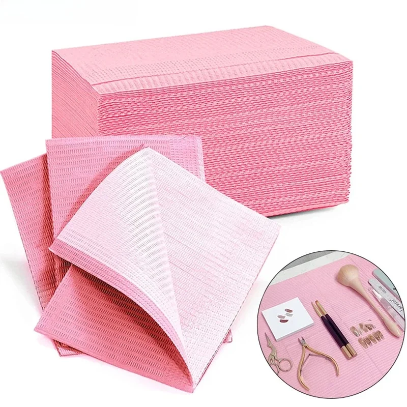 20/50/125 Stuks Wegwerp Tattoo Schoon Pad Nail Art Tafel Mat Opvouwbare Tafel Covers Waterdicht Tafelkleed manicure Beauty Tools - afbeelding 2