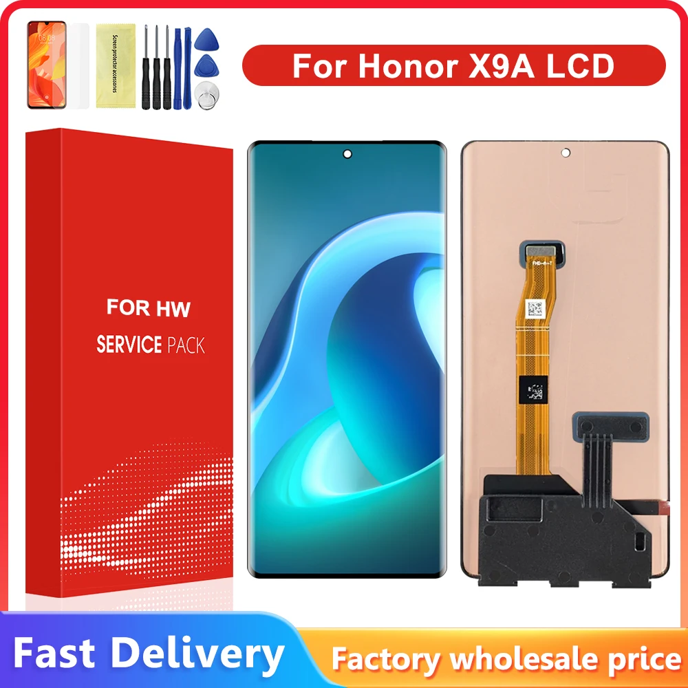 For Honor X9a LCD Display Screen 10 Touch Digitizer Assembly Parts For HonorX9a Display RMO-NX1 With Frame