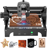 ACMER S1 3.5W Mini Portable Laser Engraver DIY Laser Cut Engraving Machine Engrave Logo Wood Painted Metal Acrylic Glass Leather
