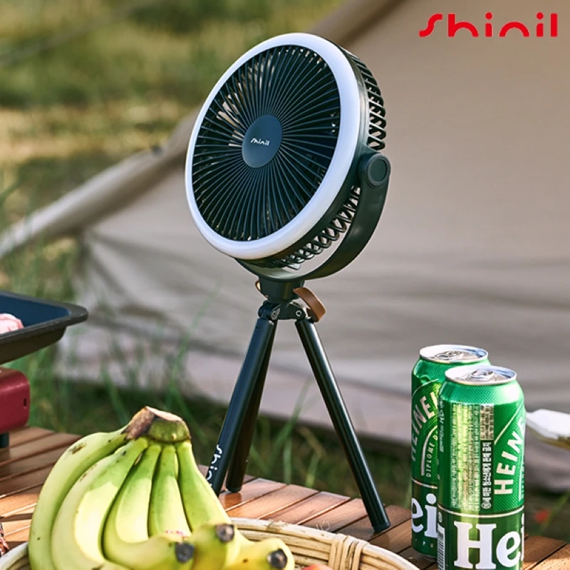 [SHINIL OFFICIAL] Shinil electric fan BLDC Wireless Fan Camping Fan Portable LED Lamp Table-top Storage pouch SIF-DG600JA