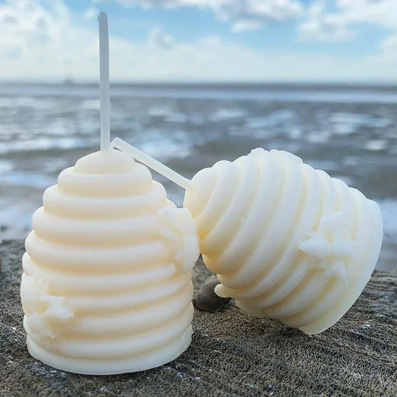 3D ula silikonowa forma na świecę DIY plaster o strukturze plastra miodu mydło ciasto forma do pieczenia świeca akcesoria do rękodzieła dekoracja wnętrz — zdjęcie 2
