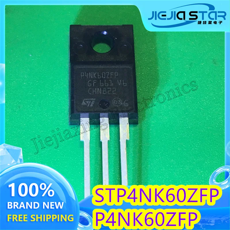 

(4/20pieces) STP4NK60ZFP P4NK60ZFP 4NK60 New original spot TO-220F 600V 4A Electronics