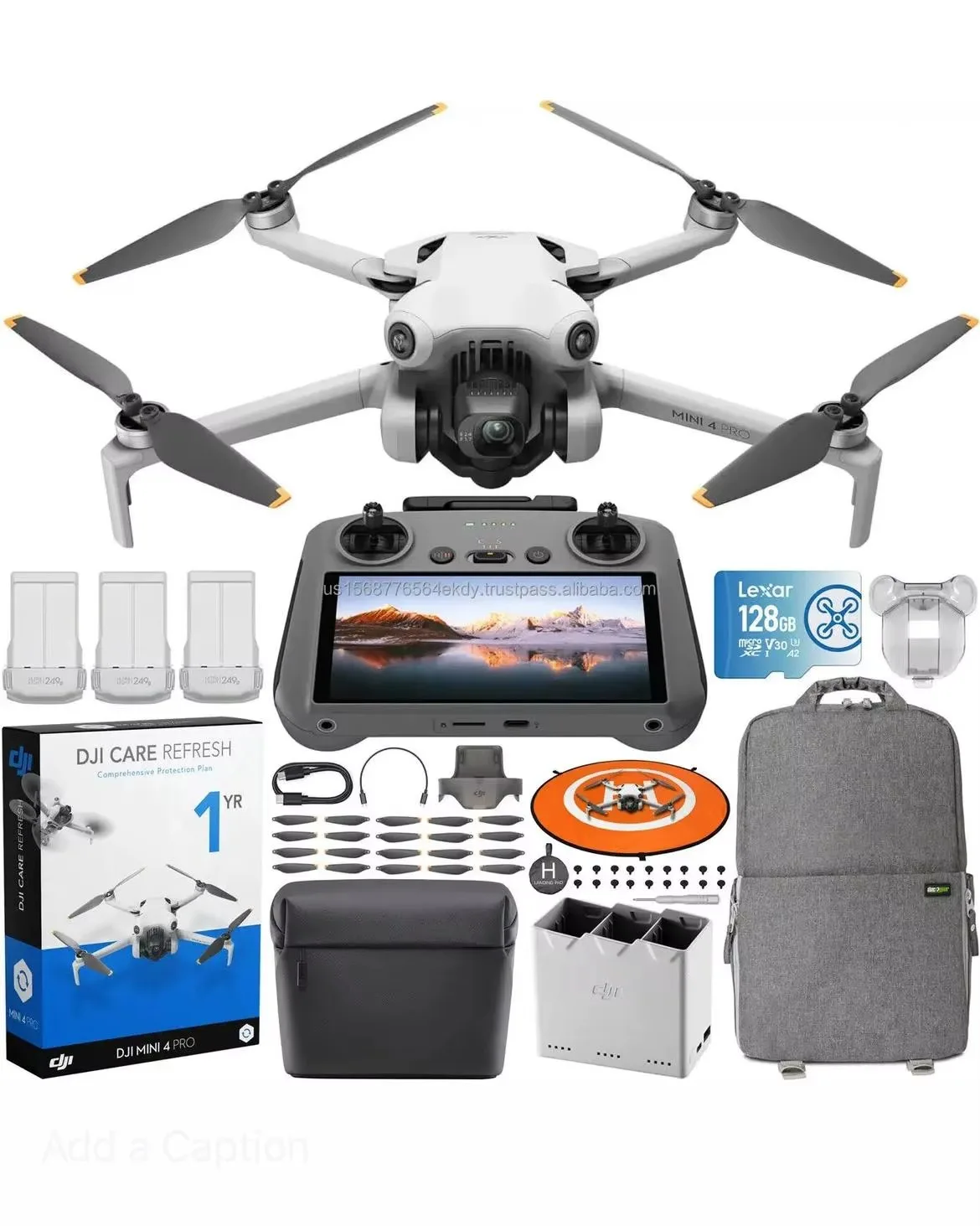 Wholesales DJI Mini 4 Pro Fly More Combo Plus (DJI RC 2) Incl 3 Plus Batteries