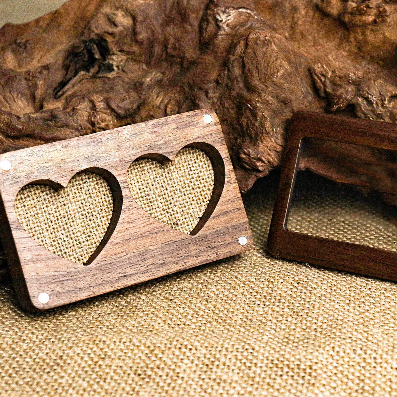 맞춤형 결혼 반지 상자, 넓은 목재 더블 링 상자, 링 베어링 상자, 독특한 링 거치대 링 상자, 제안 호두 보관함