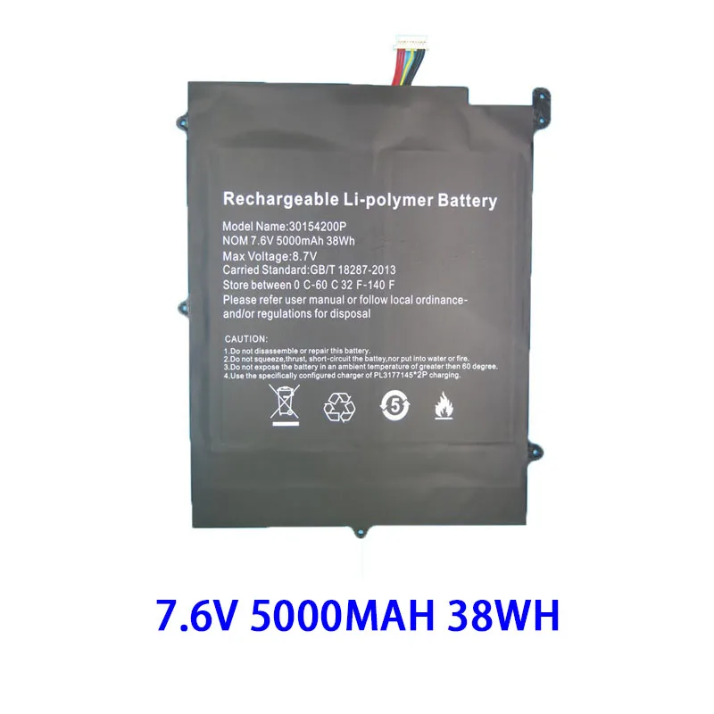 New Battery For Teclast F7 PLUS 7.6V 5000MAH 38WH / 7.6V 5500MAH 41.8WH / 7.4V 5000mAh 37Wh