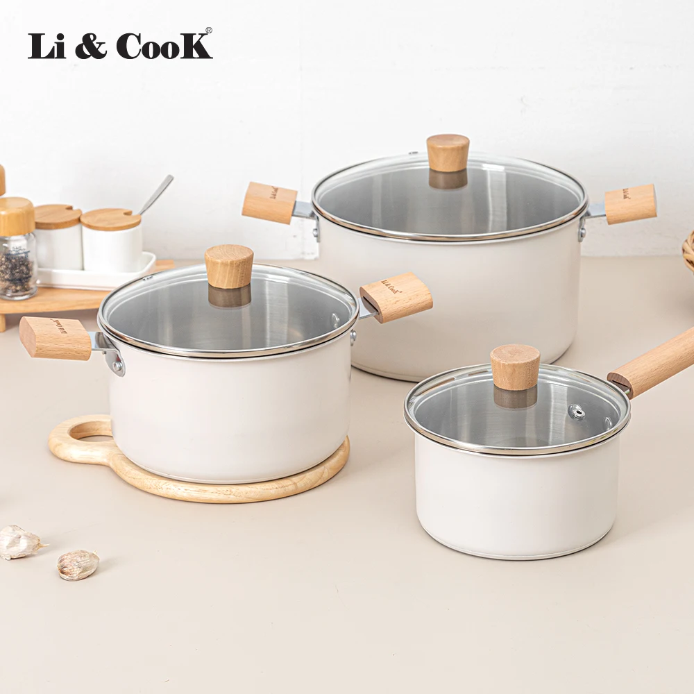 [Lee & Cook] 3 kinds of Nordic Plus IH pot (16, 20 positive, 24 bear pot)