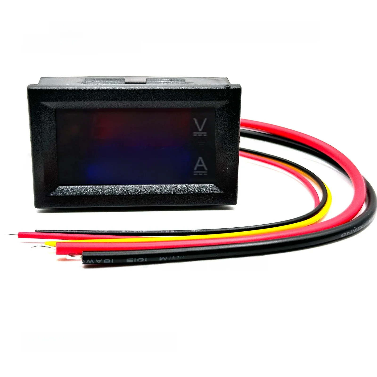 Voltmètre numérique ampèremètre DC 0-100V 10A, double affichage, détecteur de tension, compteur de courant, panneau d'ampli, jauge de tension 0.28 pouces, LED rouge bleu