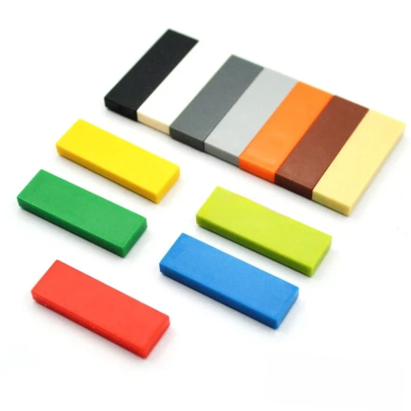 Blocs de construction fins et lisses, 50 pièces, 1x3 points, jouets éducatifs créatifs pour enfants, taille Compatible avec 63864 briques