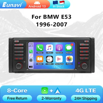 Eunavi Sistema Inteligente para Automóvil de 7" para BMW Serie 5 E39 X5 E53 M5 1996-2003 Multimedia 2din Autoradio Android 13 Auto Carplay 1