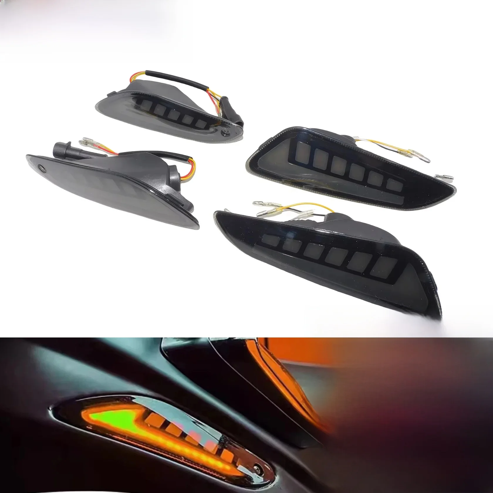 Clignotant avant/arrière de moto, indicateur LED, feu de jour pour Vespa Sprint primera 50 125 150 2020-Up