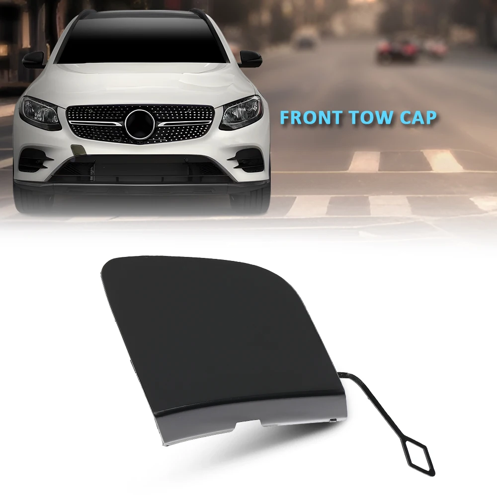 

Front Bumper Tow Hook Cover Fit for 2016-2018 Mercedes Glc Amg X253 200 220 250 300 350E Towing Eye Cap A2538853400 Trailer Cap