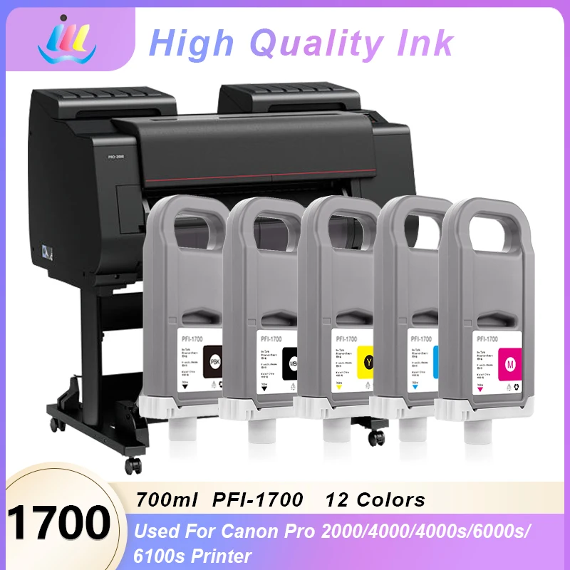 PFI-1700 Compatible Ink Cartridge PFI1700 For Canon Pro 2000 4000 4000s 6000 6000s pro 2100 4100 6100 printer With Pigment Ink