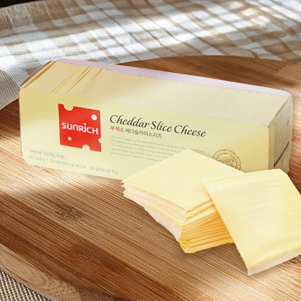 SunliQueso en rodajas de panadería incoloro 1,8 kg 100 hojas sándwich de gran capacidad para panadería