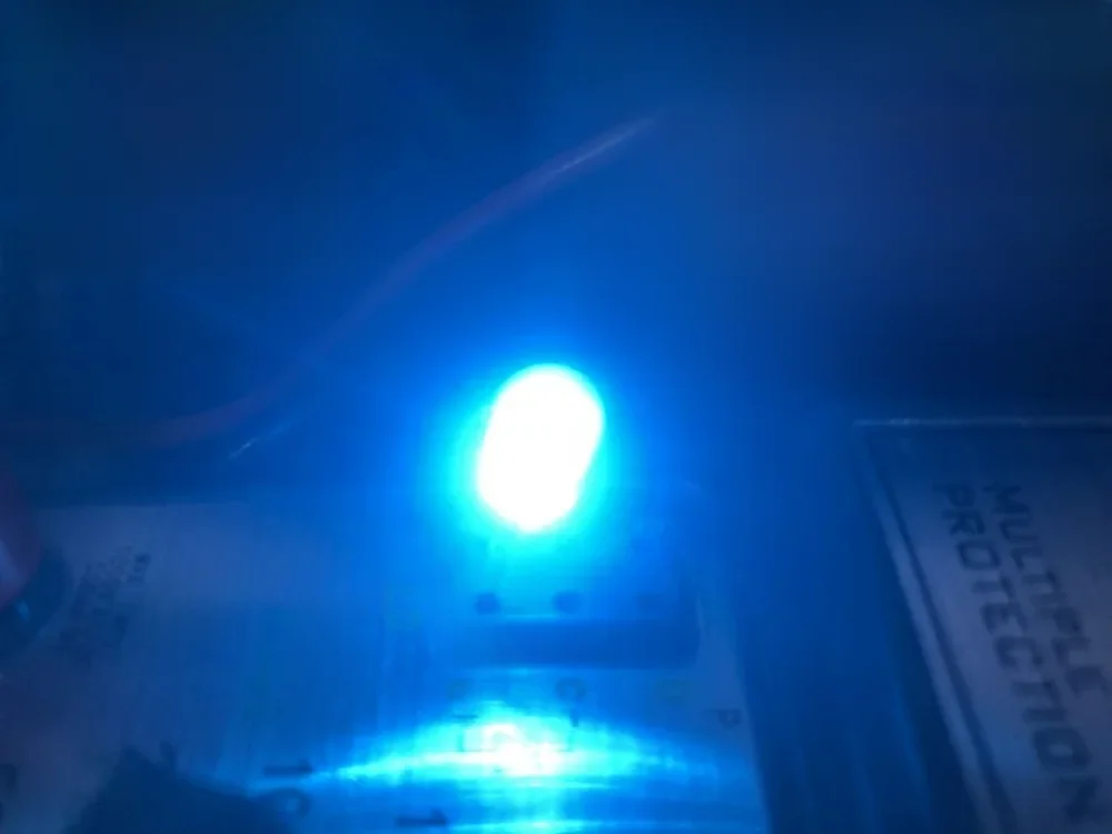 100PCS F5 5MM round light ice blue sky blue Endless LED light-emitting diodes water clear DIP Mechanical keyboard refitting lamp