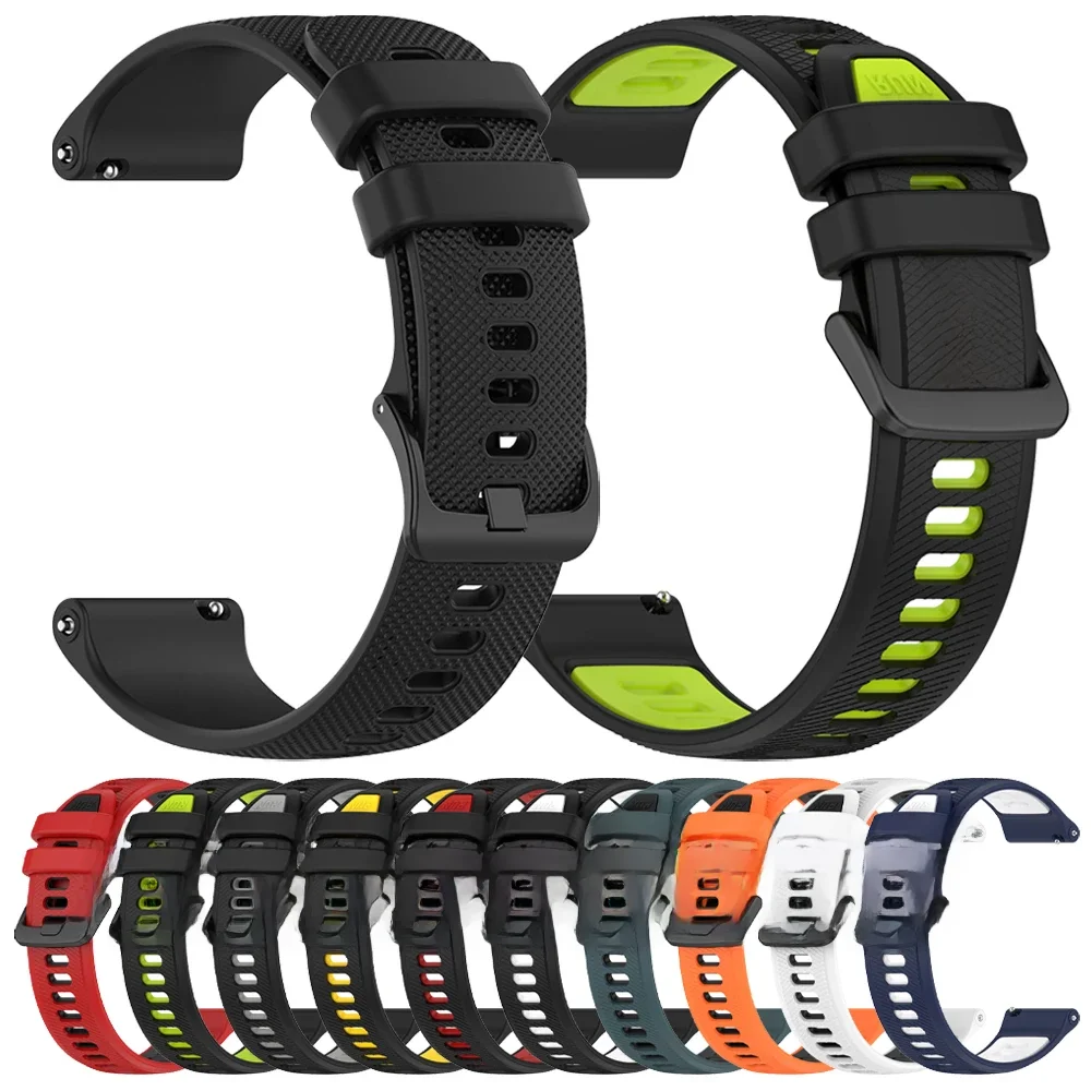 Pulseira esportiva de silicone para garmin forerunner 255 265 245 165 banda para garmin venu 3 2 sq