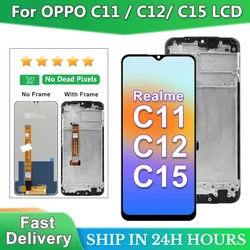 Dla Oppo Realme C11 C15 RMX2185 RMX2180 Wyświetlacz LCD 10 Zespół ekranu dotykowego Zamiennik dla Oppo Realme C12 Wyświetlacz LCD