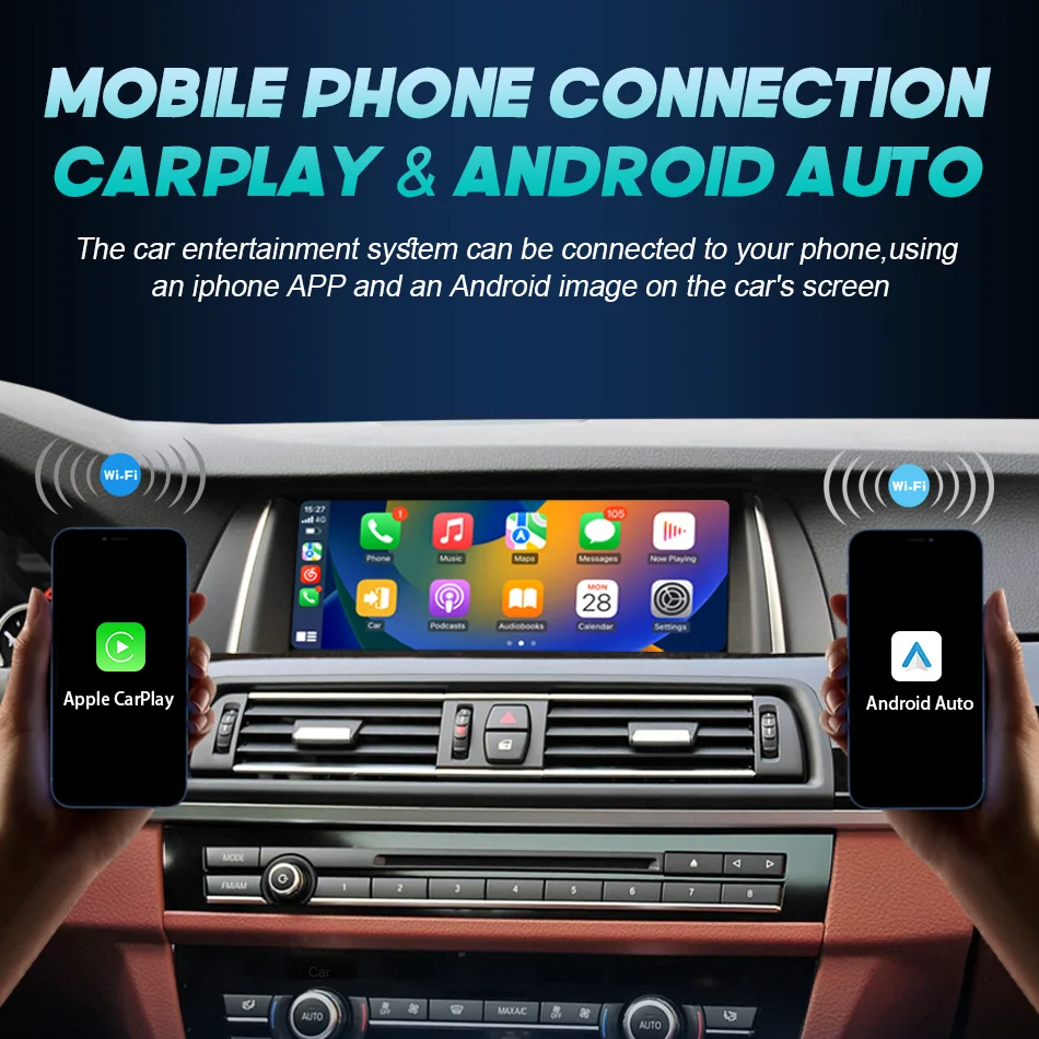 Picture 5: Wireless Carplay Player For BMW 5 Series F10 F11 F18 2011-2017 Car Screen Stereo GPS Navigation Auto Radio