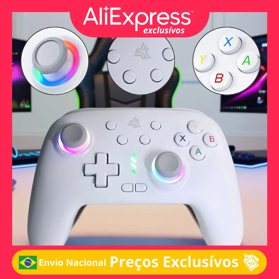 Bluetooth Wireless Gamer Control For PC Mobile Consoles Gamepad Joystick With Turbo Vibration Function and Long Lasting Battery