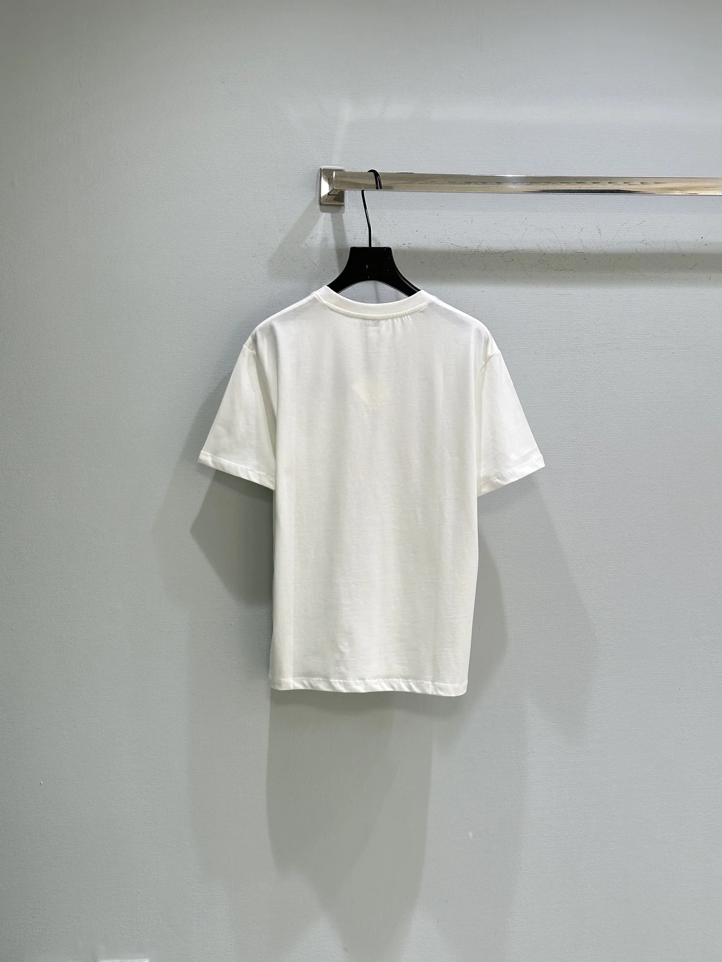 

New Women's High Quality Fashion Chest Embroidered Round Neck Cotton Short Sleeve T-shirt