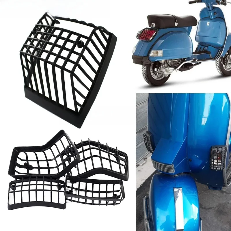 Motocykl przedni i tylny kierunkowskaz Grille straż + kamienna osłona tylna kratka światła dla Vespa PX LML Star T5 Classic — zdjęcie 2