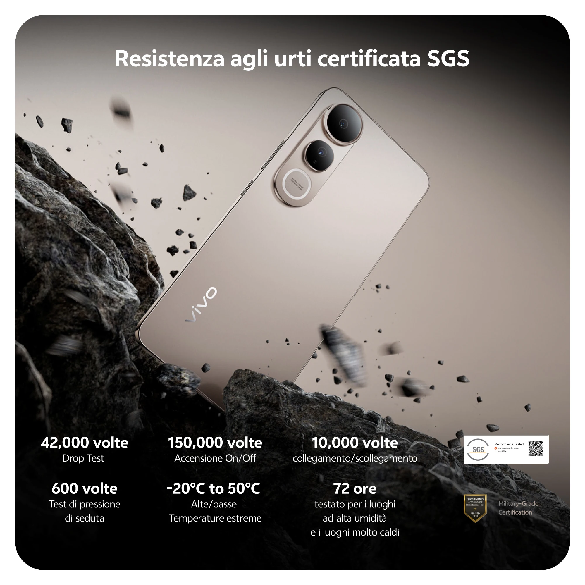 هاتف Vivo V50 Lite 4G، هاتف محمول يعمل بنظام Android مع 8 جيجابايت + 256 جيجابايت، 6.77 بوصة وشاشة P-OLED بألوان زاهية 120 هرتز، وكاميرا ثلاثية 50 ميجابكسل، وبطارية 6500 مللي أمبير في الساعة