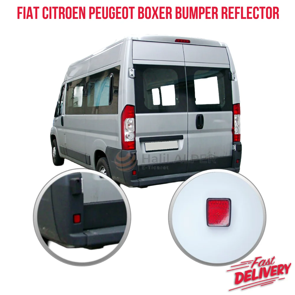 Bumper reflector for Fiat Citroen Jumper for Peugeot Boxer for Citroen relay Promaster for Movano 1348401080