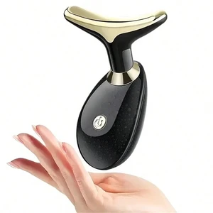 Massage device with 3 -color LED light therapy for facial beauty, neck and body - beauty tool for battery -operated skin care, perfect gift 8 Main Sales Facial Massage - №2