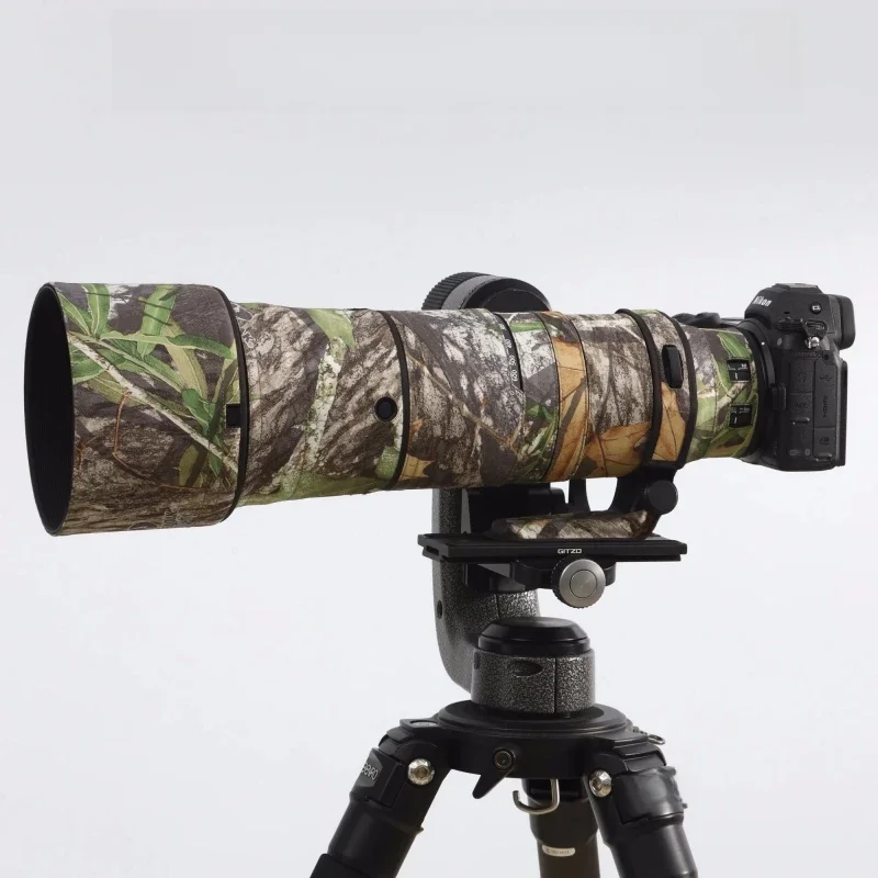 ROLANPRO płaszcz obiektywu do Nikon Z 180-600mm F/5.6-6.3 VR wodoodporny futerał ochronny kamuflaż osłona przeciwdeszczowa Z180-600 Guns Sleeve — zdjęcie 2