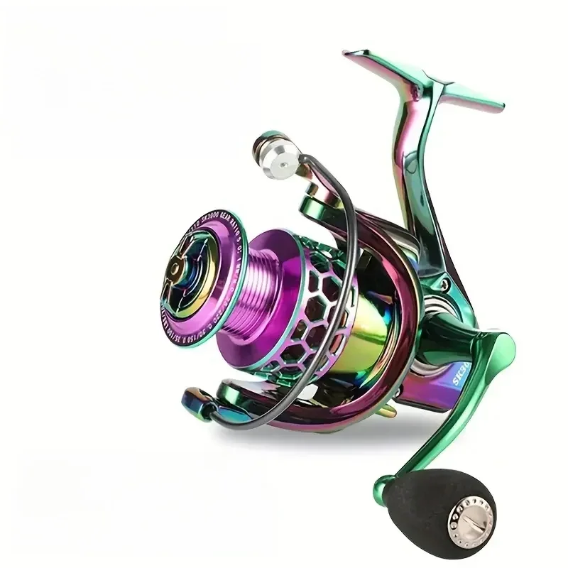 BILLINGS Seria SK 1000-6000, przełożenie 5,0:1/4,7:1, maksymalny opór 22LB, metalowy wahacz CNC, kołowrotek spinningowy, do słodkowodnych soli — zdjęcie 2