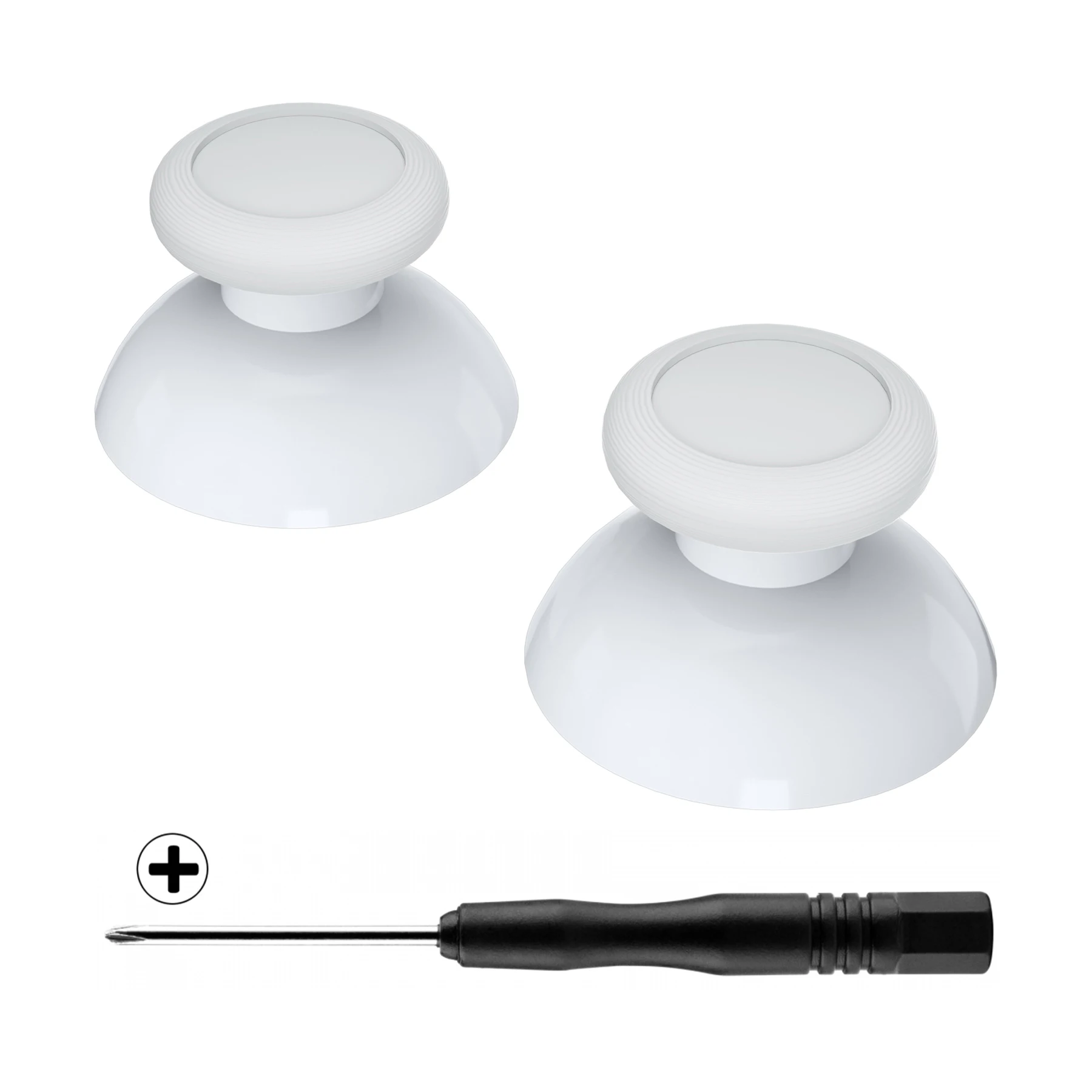 

eXtremeRate White Replacement 3D Joystick Thumbsticks Analog Thumb Sticks with Phillips Screwdriver for NS Switch Pro Controller