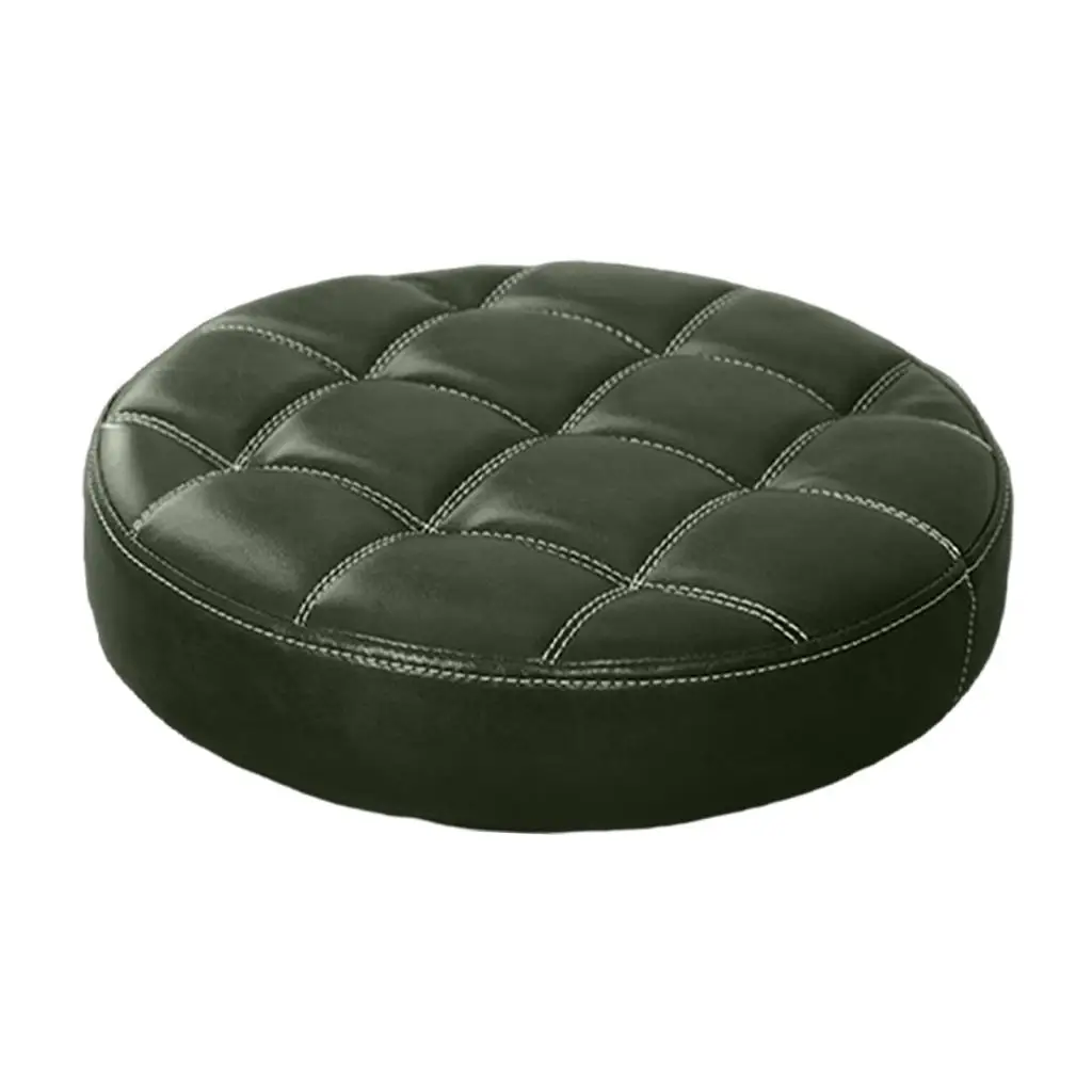Cojín de asiento redondo para taburete de Bar, cubierta de cuero PU, parte superior del asiento, impermeable, fácil instalación, reemplazo resistente para salón de SPA