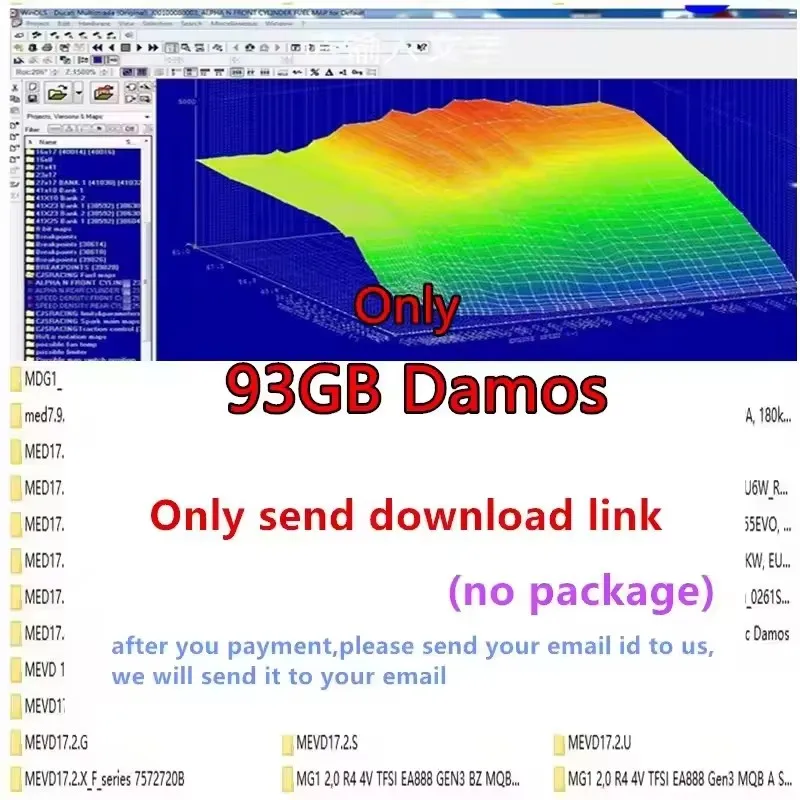 4 in 1 Winols 4.7 Full Activated +108GB Damos Windows 7 10 11 No virtual Multi-language +ECM TITANIUM 1.61 + IMMO SERVICE Tool