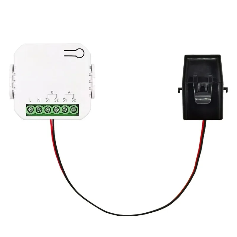 Inteligentny licznik energii WiFi dwukierunkowy z zaciskiem 80A do monitorowania energii słonecznej/PV, moc wyprodukowana i zużywana, AC100/240V, współpracuje z Tuya. — zdjęcie produktu 7