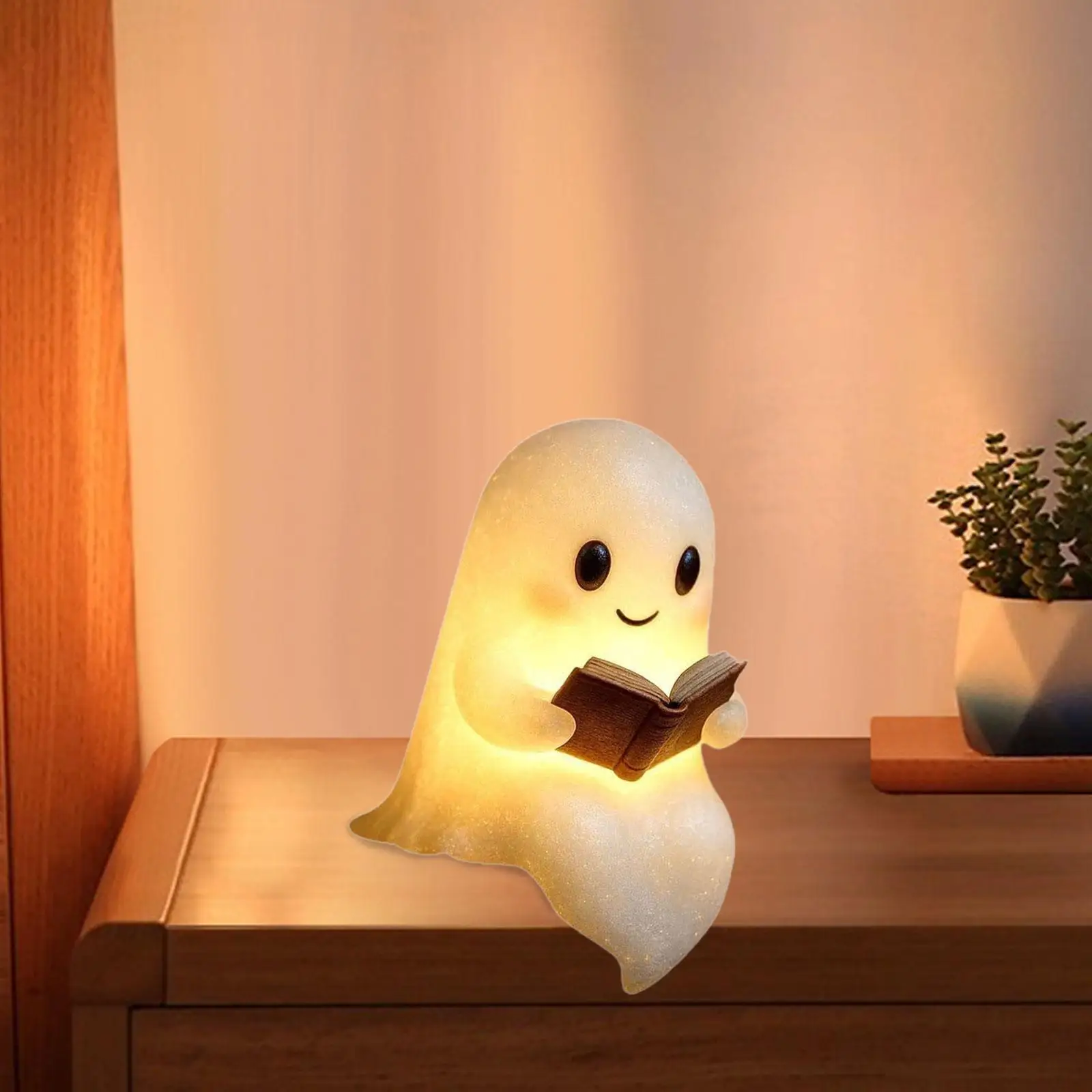 الراتنج شبح ضوء الليل قابلة للشحن الاطفال أباجورة للمنزل غرفة المعيشة غرفة نوم عطلة الديكور هالوين زخرفة