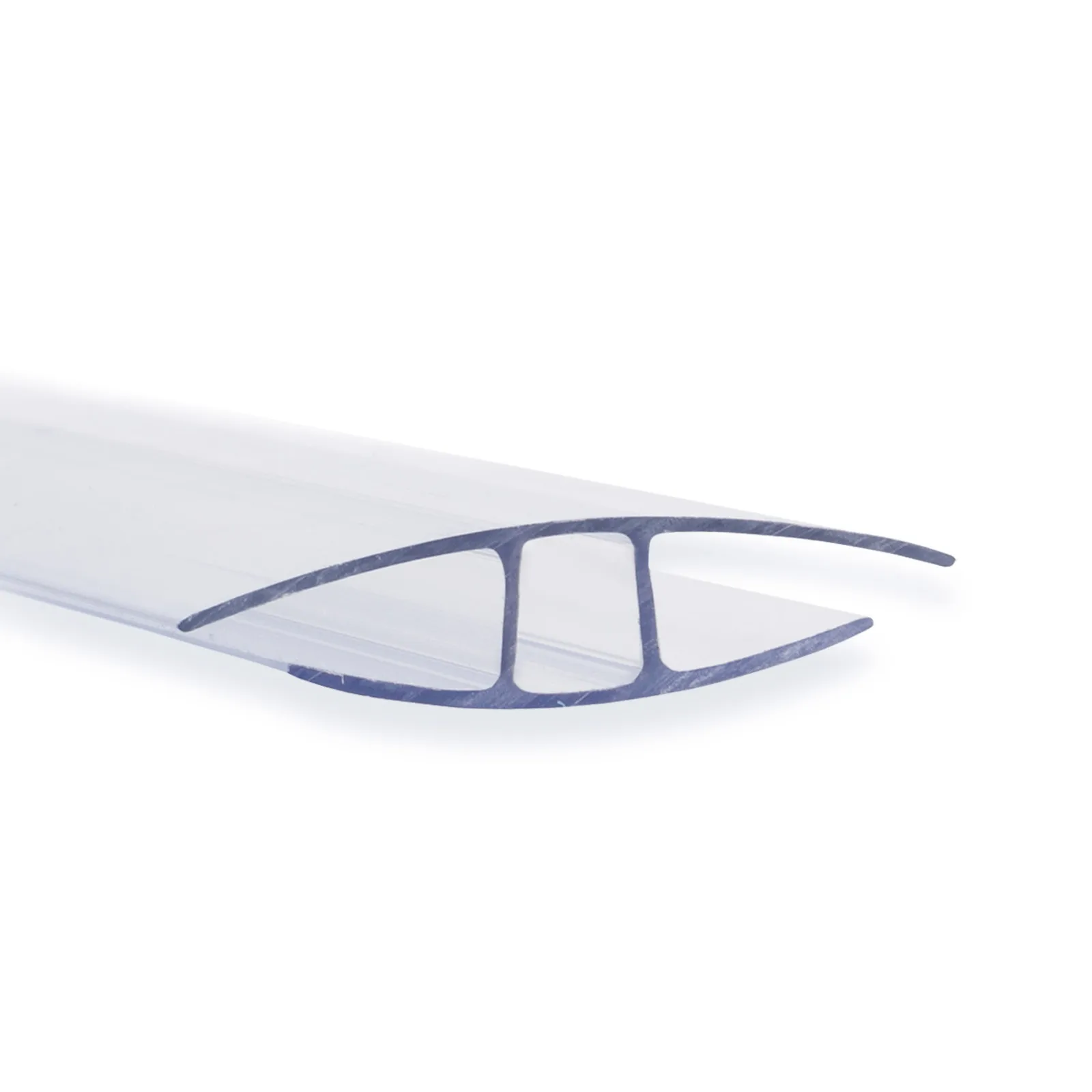 Floordirekt Verbinder Doppelstegplatten H-Profil 121cm – Polycarbonat Verbindungsprofil UV-beständig für Hohlkammerplatten, Gewächshaus & Terrassenüberdachung