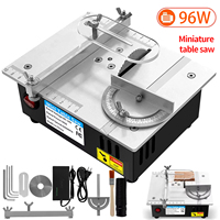 96W Mini Table Saw 5000RPM Small Woodworking Electric Bench Saw Handmade DIY Hobby Model Crafts Cutting Machine 63mm Blade Tool