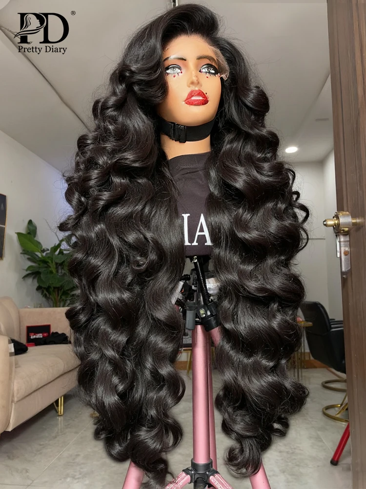 220 Densidad HD 32 36 pulgadas 13x4 pelucas delanteras de encaje 13x6 peluca Frontal de encaje ondulado ondas de agua pelucas brasileñas línea de cabello prearrancada