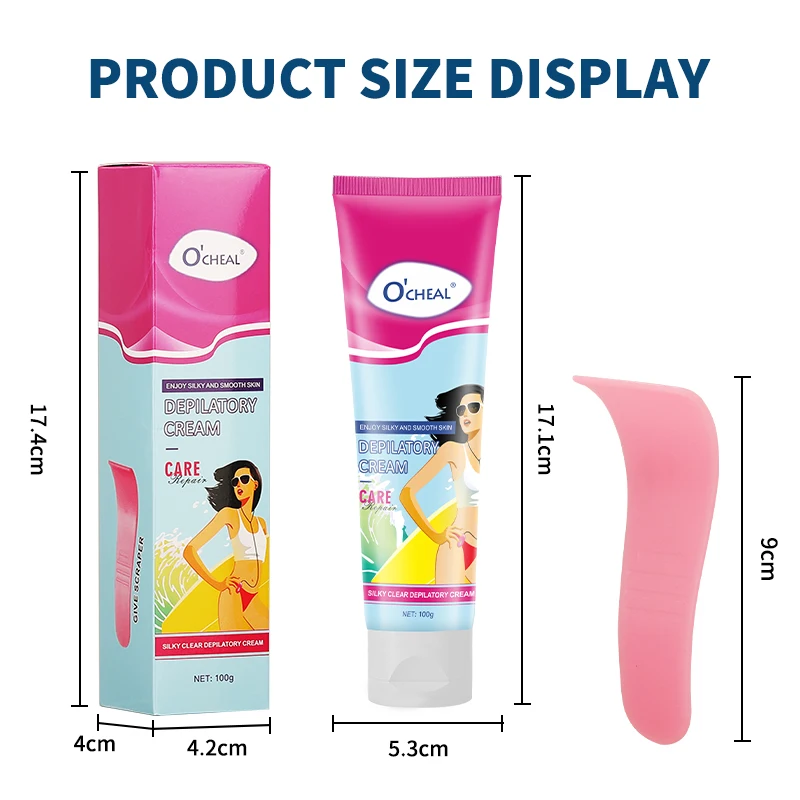 Ocheal 100g Hair Removal Cream Quick Hair Removal Cream Painless Body Liquid Leg Arm Private Hair Removal Inhibitor Women Men