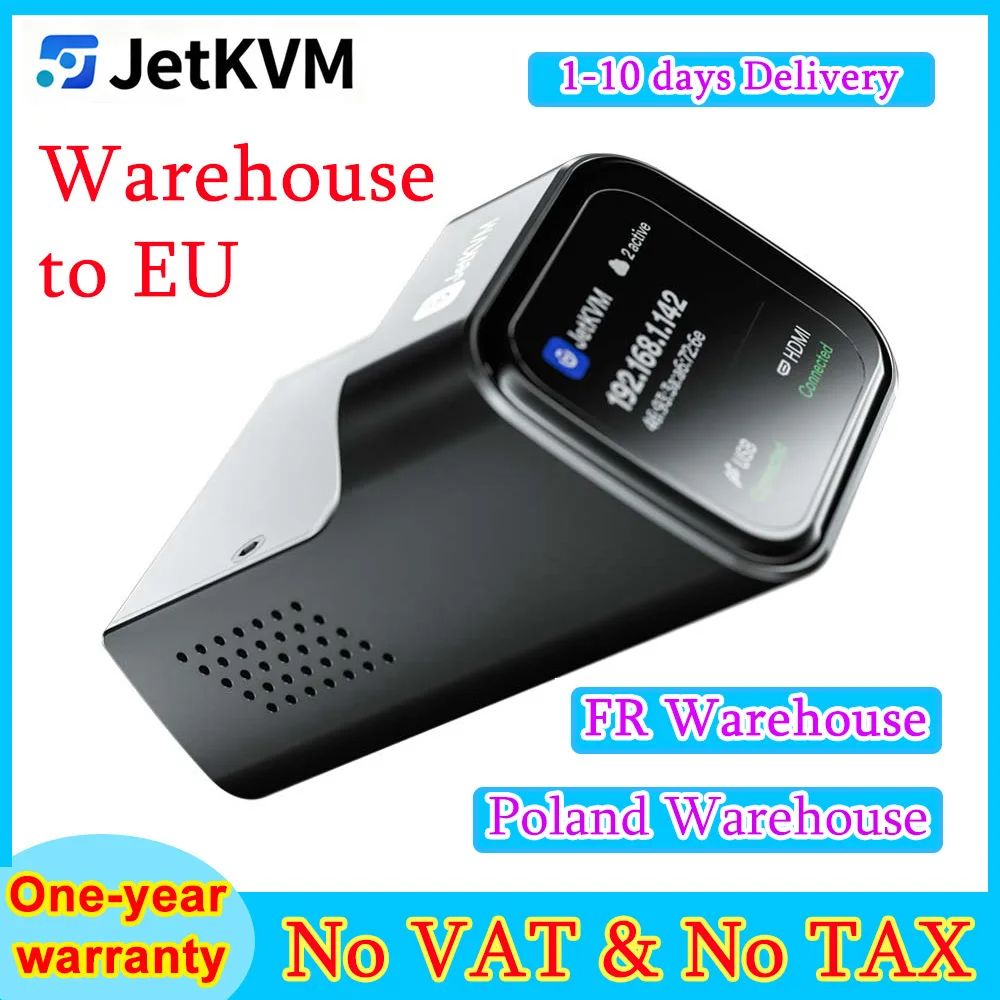 JetKVM IP-KVM Contrôleur de Bureau à Distance Open Source Compatible avec Mac/Windows/Linux etc.