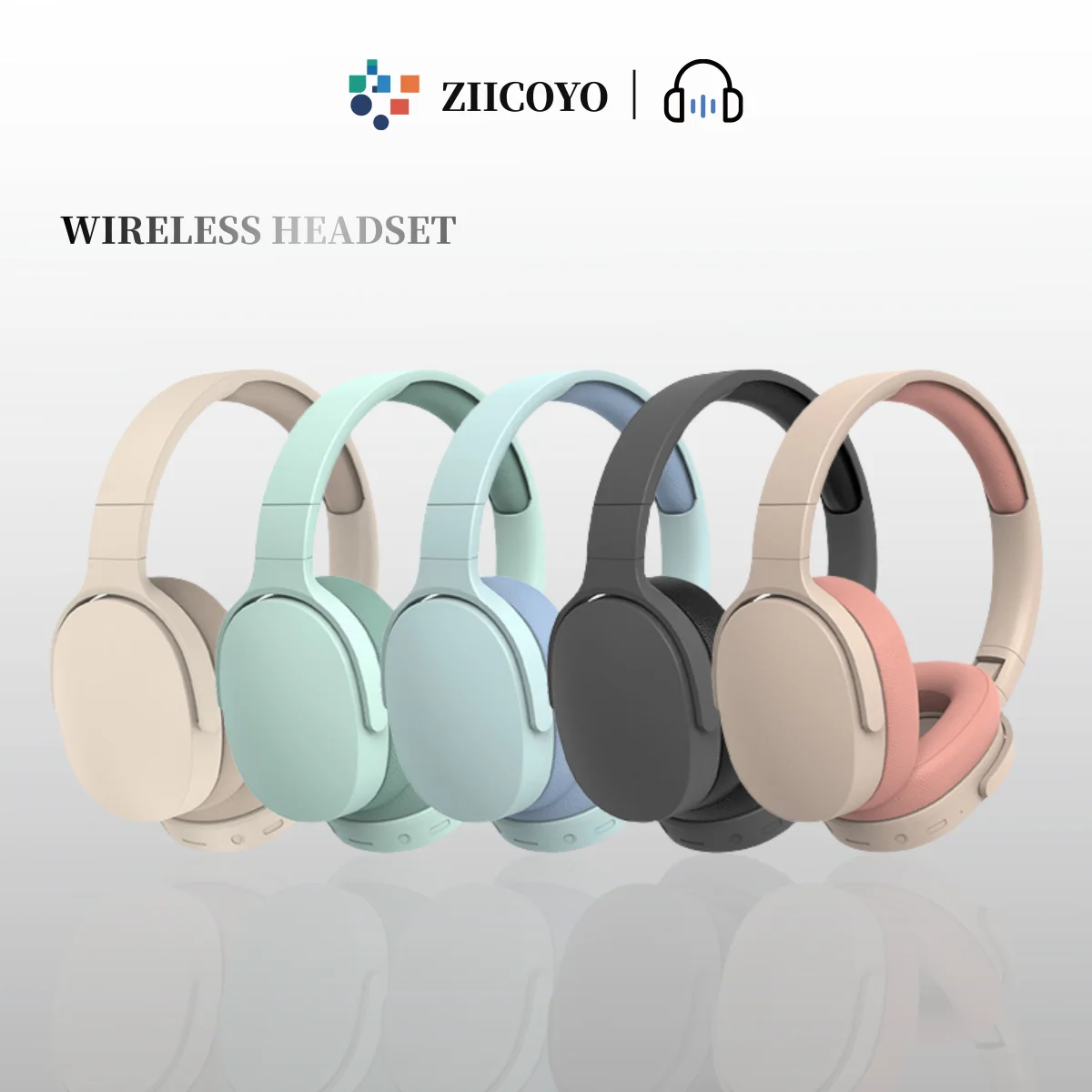 ZIICOYO Equipped with wired HiFi stereo wired headphones, Bluetooth 5.3 wireless headphones, microphone headphones