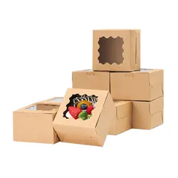 15/30Pcs Party Gift Cake Box Packaging, Candy,Cookie,Chocolate Packaging Box, Party Favors, Birthday Decor, Wedding